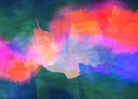 创意水彩抽象艺术画水彩晕染