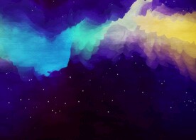 创意水彩抽象艺术画水彩晕染