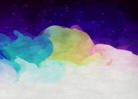 创意水彩抽象艺术画水彩晕染