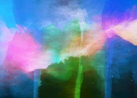 创意水彩抽象艺术画水彩晕染