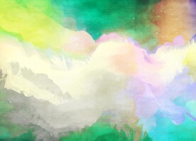 创意水彩抽象艺术画水彩晕染