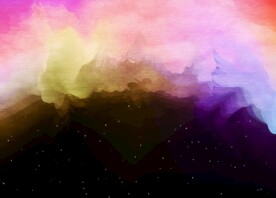 创意水彩抽象艺术画水彩晕染