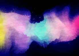 创意水彩抽象艺术画水彩晕染