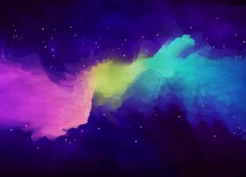 创意水彩抽象艺术画水彩晕染