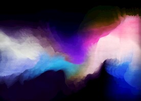 创意水彩抽象艺术画水彩晕染