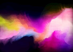 创意水彩抽象艺术画水彩晕染