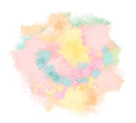 创意水彩抽象艺术画水彩晕染