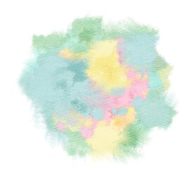 创意水彩抽象艺术画水彩晕染