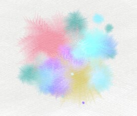 创意水彩抽象艺术画水彩晕染