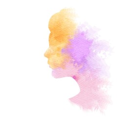 创意水彩抽象艺术画水彩晕染