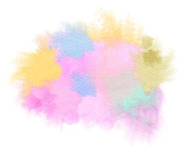 创意水彩抽象艺术画水彩晕染