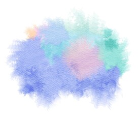创意水彩抽象艺术画水彩晕染