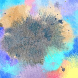 创意水彩抽象艺术画水彩晕染