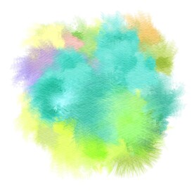 创意水彩抽象艺术画水彩晕染