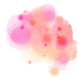 创意水彩抽象艺术画水彩晕染
