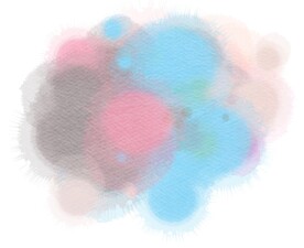 创意水彩抽象艺术画水彩晕染