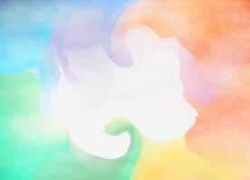 创意水彩抽象艺术画水彩晕染