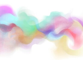 创意水彩抽象艺术画水彩晕染