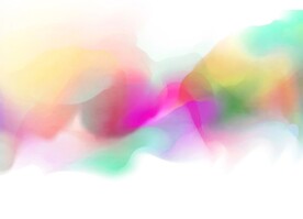 创意水彩抽象艺术画水彩晕染