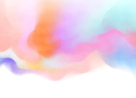 创意水彩抽象艺术画水彩晕染