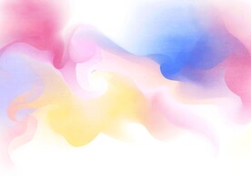 创意水彩抽象艺术画水彩晕染