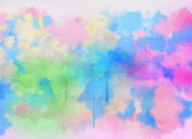 创意水彩抽象艺术画水彩晕染