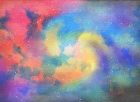 创意水彩抽象艺术画水彩晕染