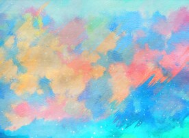 创意水彩抽象艺术画水彩晕染