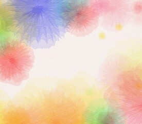 创意水彩抽象艺术画水彩晕染