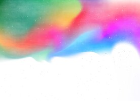 创意水彩抽象艺术画水彩晕染
