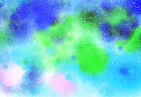 创意水彩抽象艺术画水彩晕染