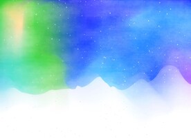 创意水彩抽象艺术画水彩晕染