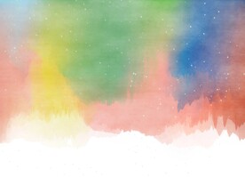 创意水彩抽象艺术画水彩晕染