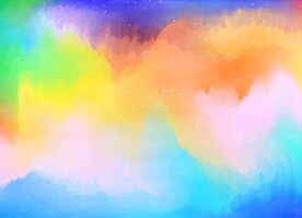 创意水彩抽象艺术画水彩晕染