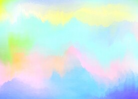 创意水彩抽象艺术画水彩晕染