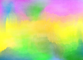 创意水彩抽象艺术画水彩晕染
