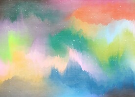 创意水彩抽象艺术画水彩晕染