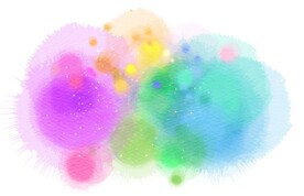 创意水彩抽象艺术画水彩晕染