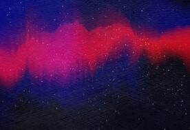 创意水彩抽象艺术画水彩晕染