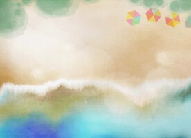 创意水彩抽象艺术画水彩晕染