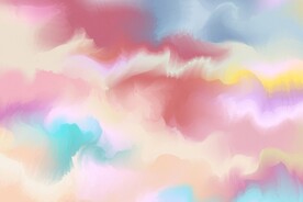 创意水彩抽象艺术画水彩晕染