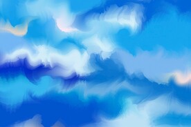 创意水彩抽象艺术画水彩晕染