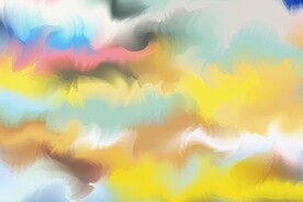 创意水彩抽象艺术画水彩晕染