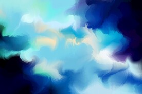 创意水彩抽象艺术画水彩晕染