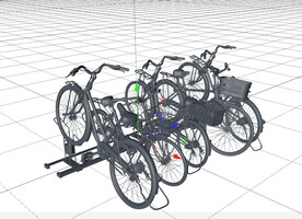 C4D模型 自行车 