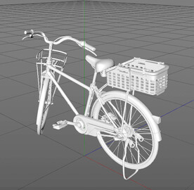C4D模型 自行车 