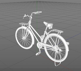 C4D模型 自行车 