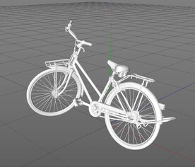 C4D模型 自行车  