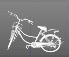 C4D模型 自行车 