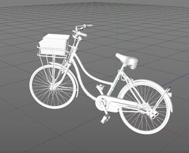 C4D模型 自行车 